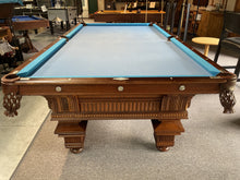 Restoration of a beautiful 1880's Jewel pool table. Read the story of this antique table
