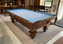 Restoration of a beautiful 1880's Jewel pool table. Read the story of this antique table
