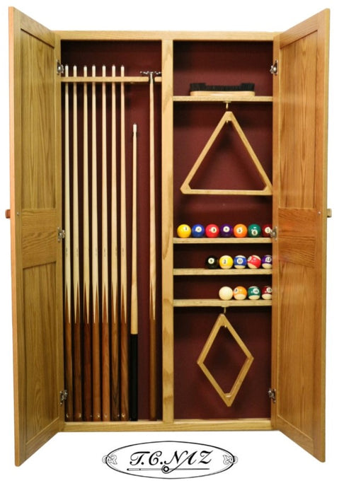 Oak Supply Combo Cabinet w/ raised panel doors.