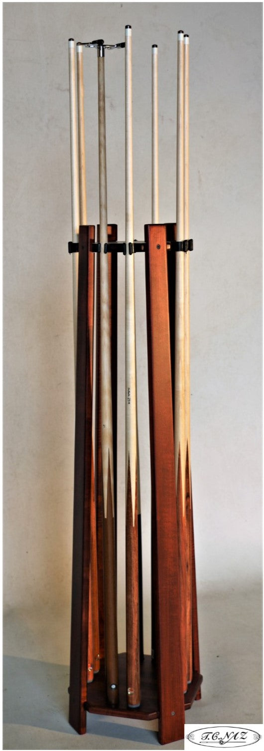 traditional floor Pool cue rack