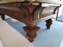Restoration of a beautiful 1880's Jewel pool table. Read the story of this antique table
