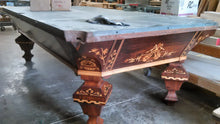 1880's Brilliant Novelty Antique Pool Table in Rosewood