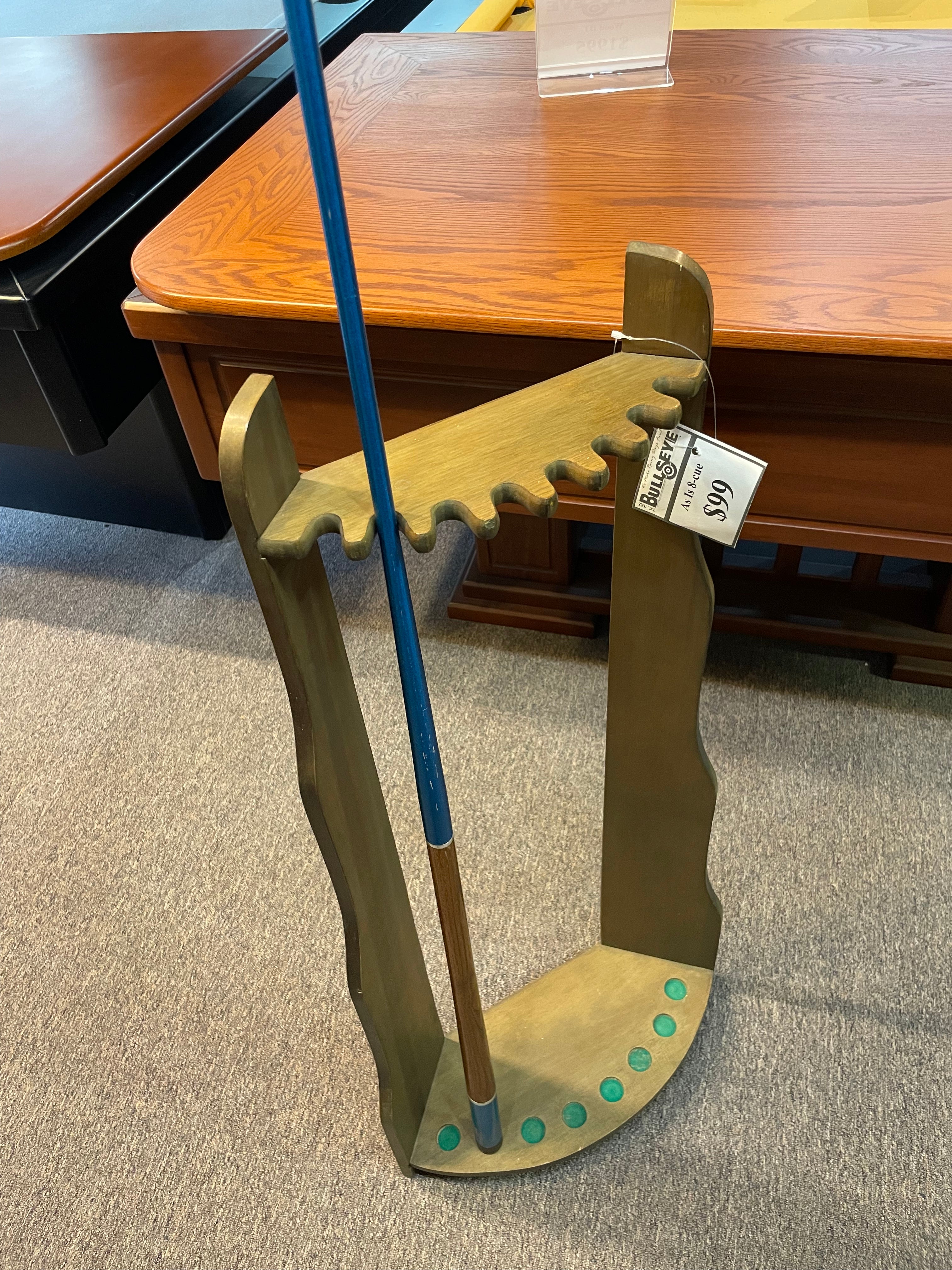 Used 8 cue floor stand