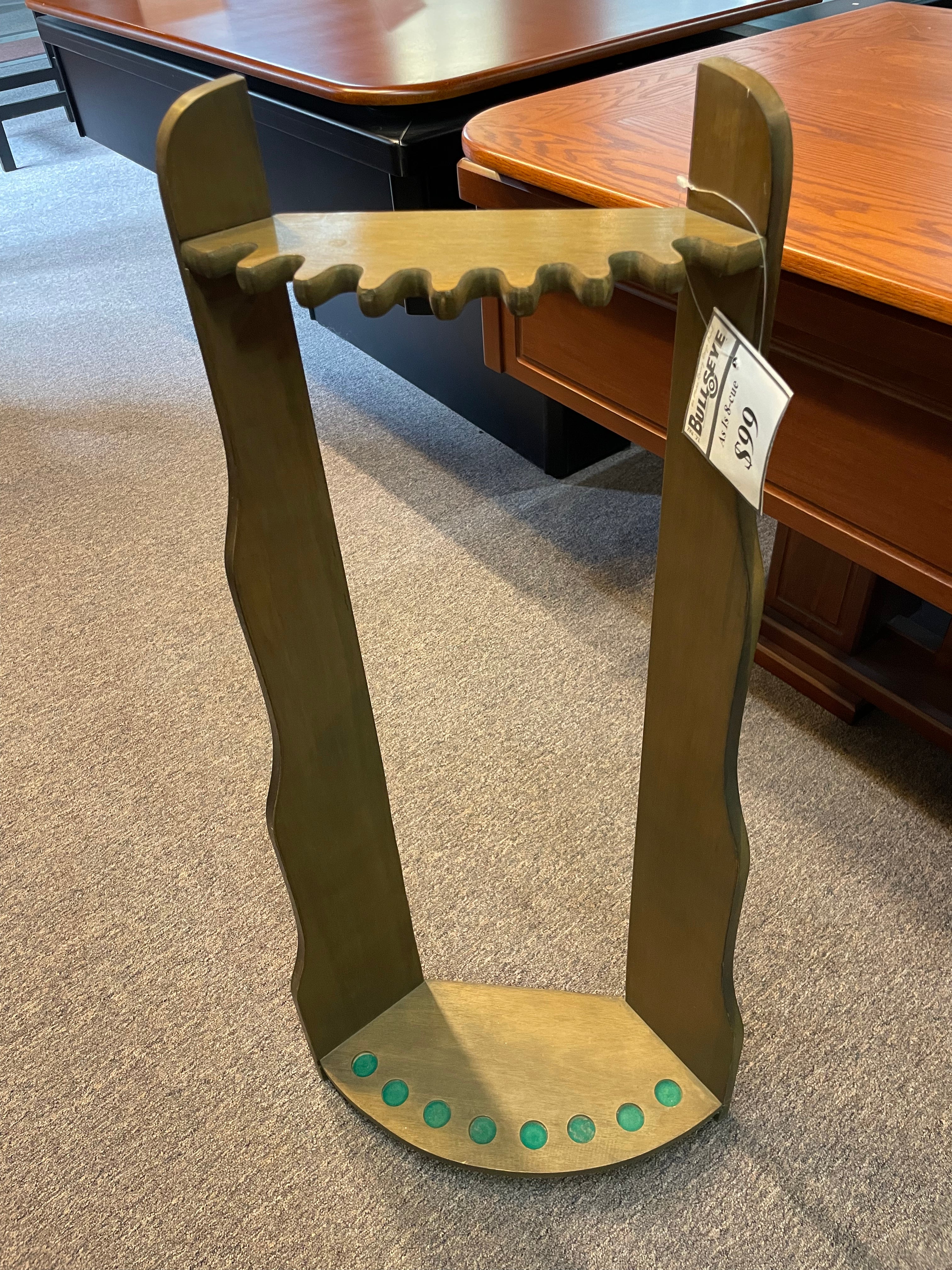 Used 8 cue floor stand