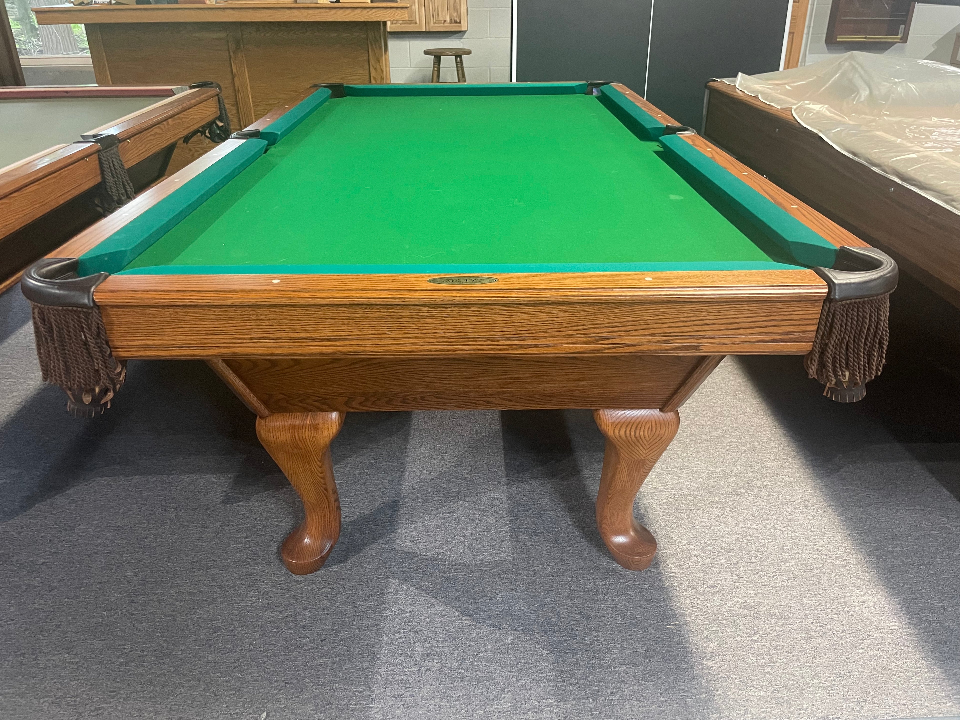 8ft TC NAZ solid oak pool table