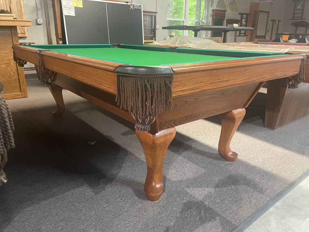 8ft TC NAZ solid oak pool table