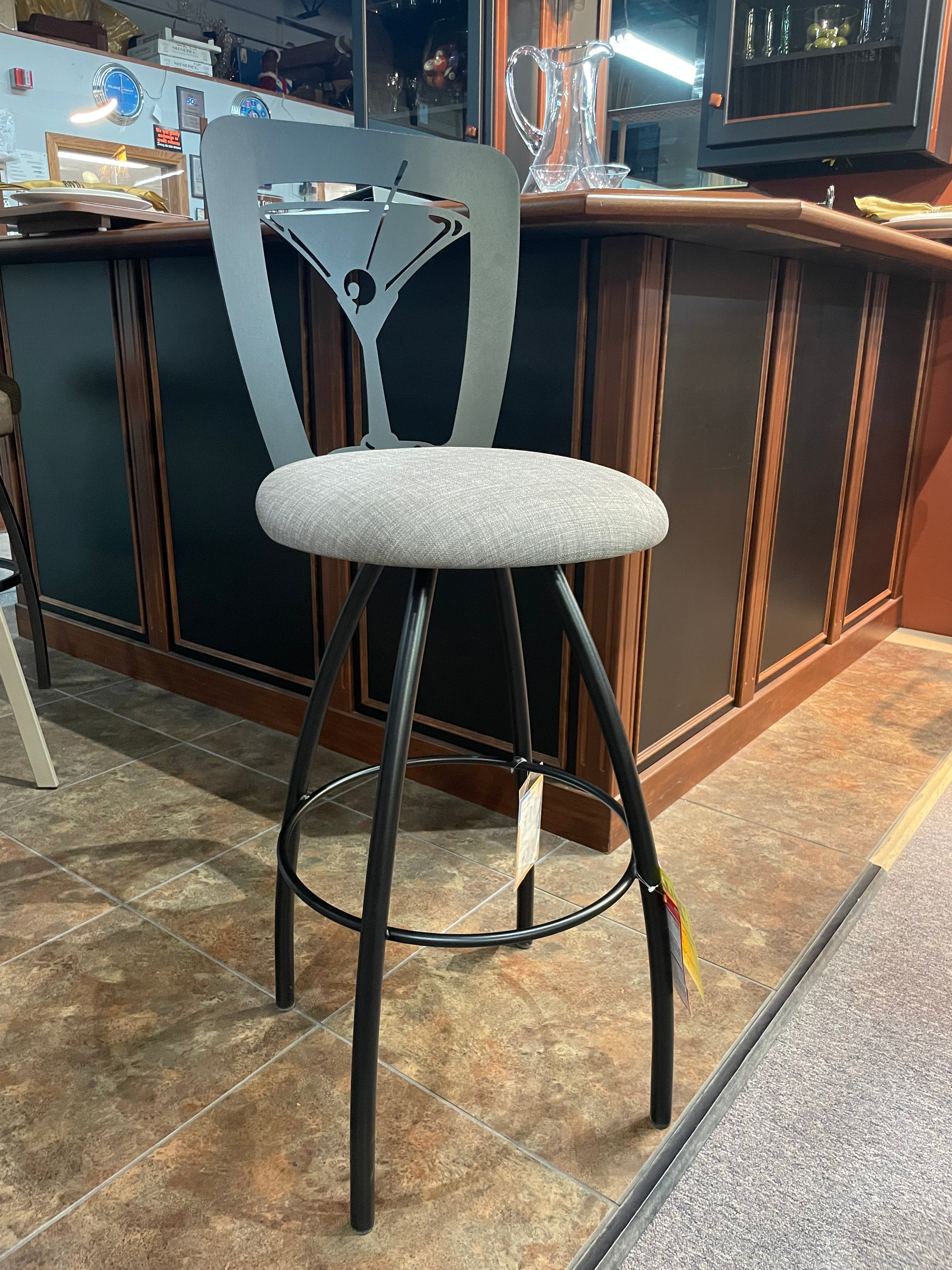 1 Remaining! 30" Swivel Martini Chair
