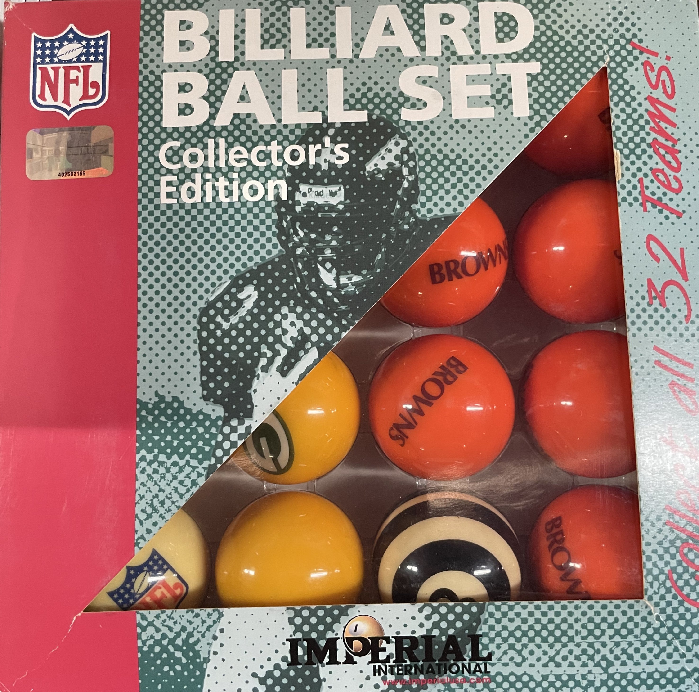 NFL Logo Pool Balls