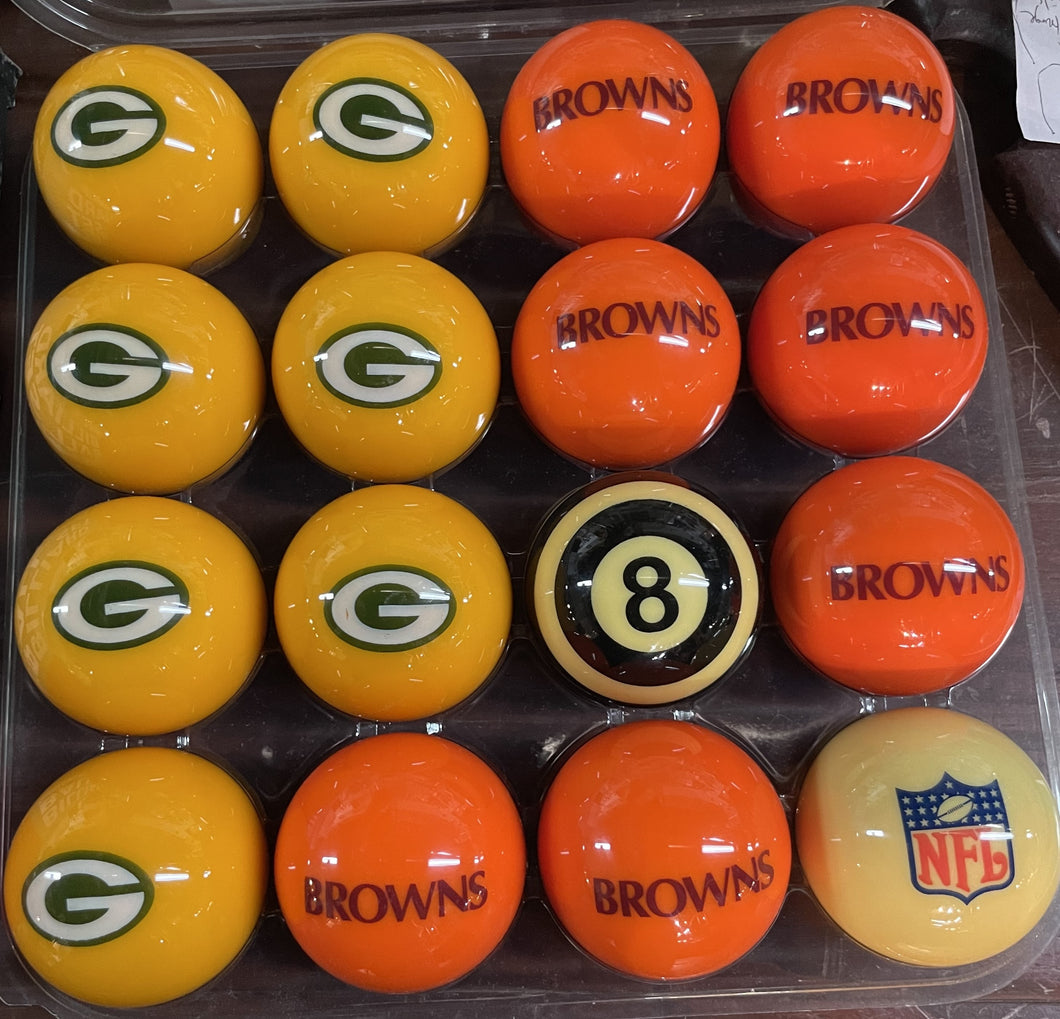 NFL Logo Pool Balls