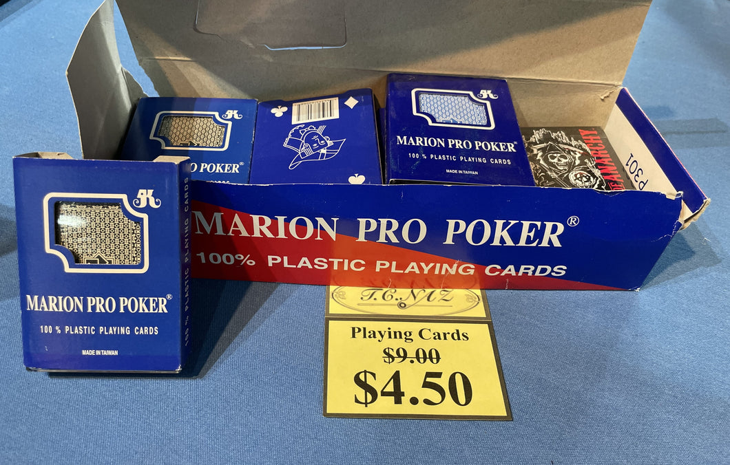 50% off Marion poker cards