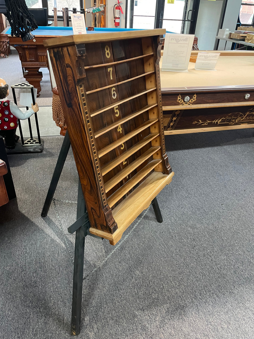 1880's Brilliant Novelty Antique Pool Table in Rosewood