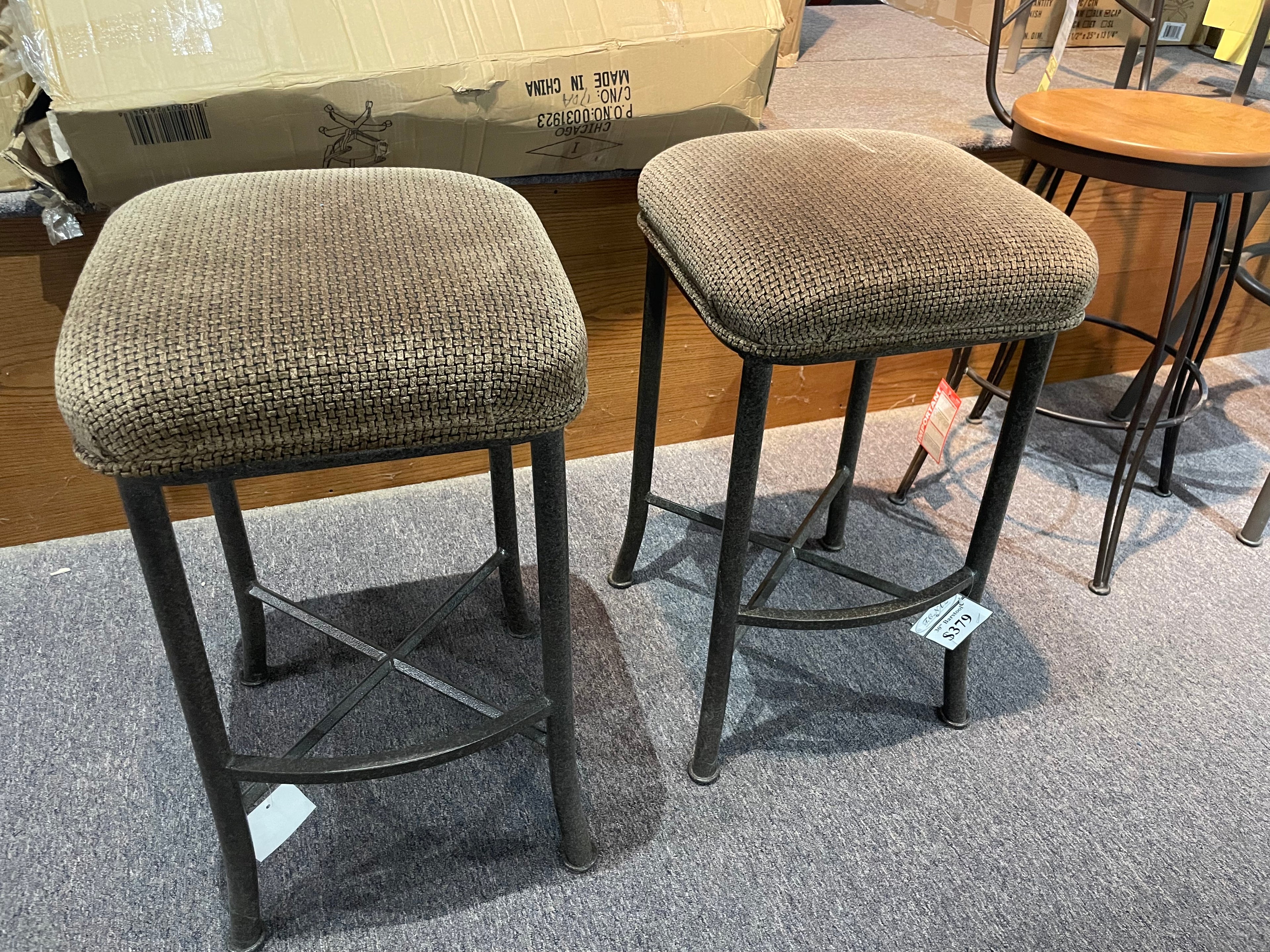 2 Remaining! 30" cushioned bar stool