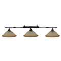 HJ Scott Wrought Iron Oil Rubbed Bronze Billiard Light - Glass Shade LP-DS45