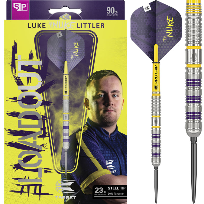 Target Luke Littler Darts - Steel Tip - 90% Tungsten - Loadout