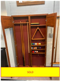 Used Maple Supply Combo Cabinet w/ raised panel doors.