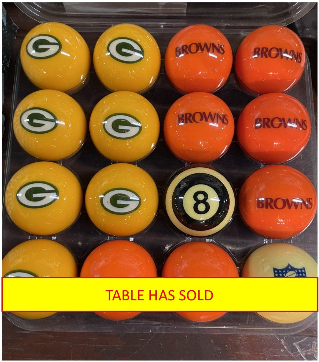 NFL Logo Pool Balls