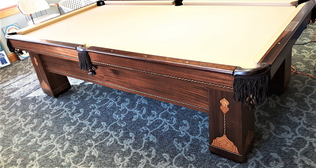 Converting a 1928 royal mahogany snooker rail to a pool table rail