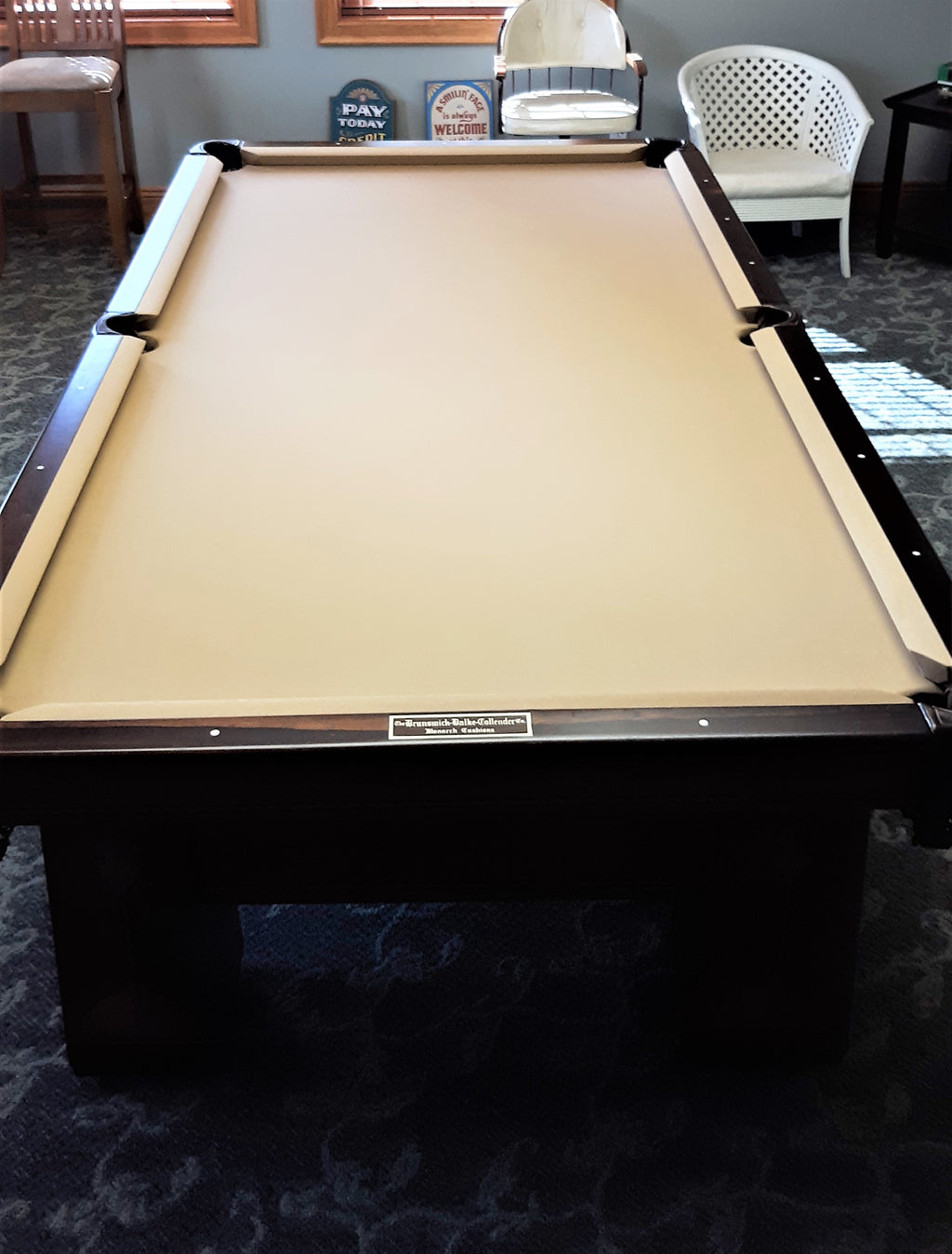 Converting a 1928 royal mahogany snooker rail to a pool table rail