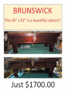 Used Brunswick Pool Table