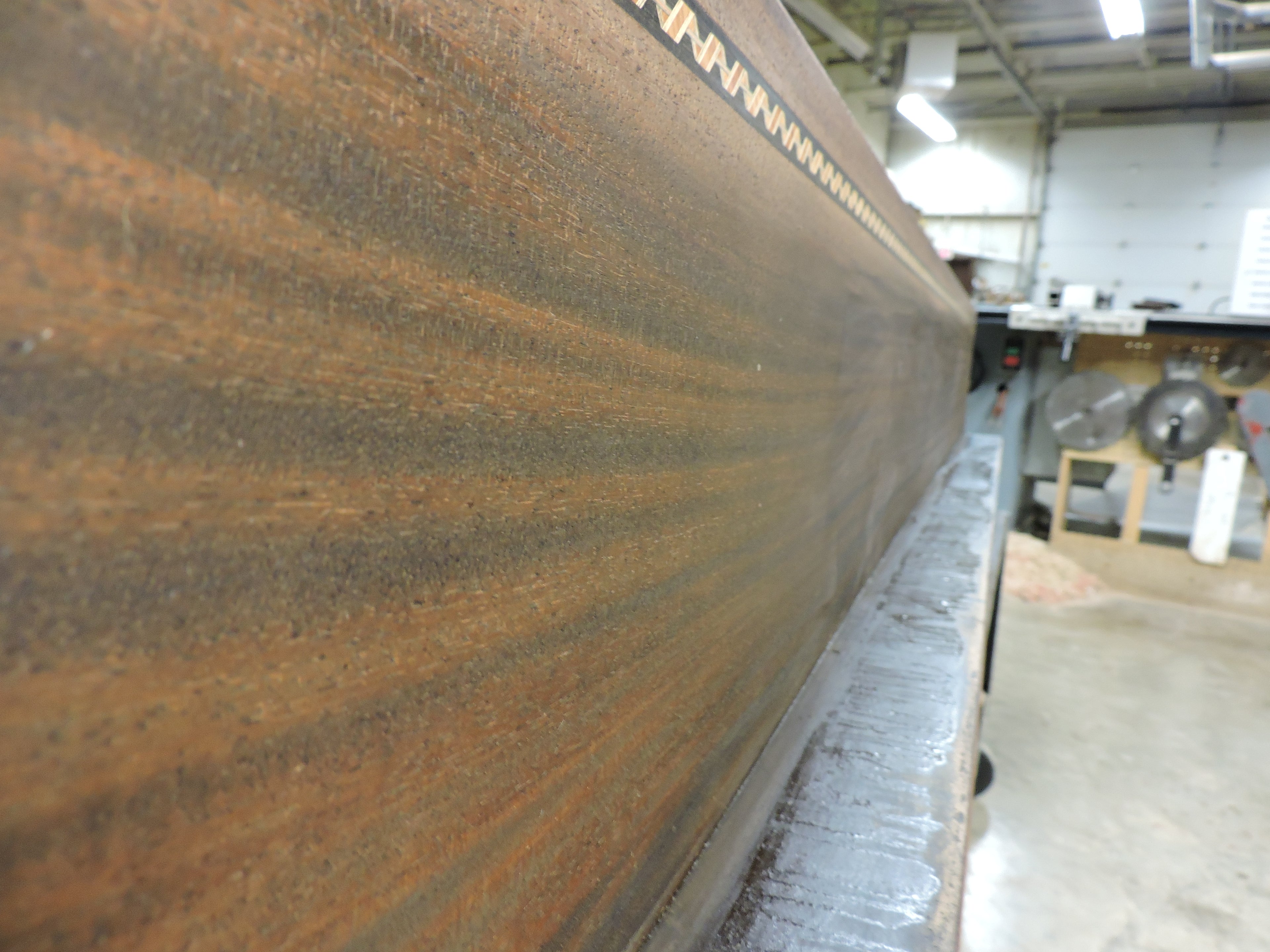Converting a 1928 royal mahogany snooker rail to a pool table rail