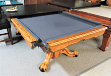 8' World of leisure claw foot pool table and oak table top