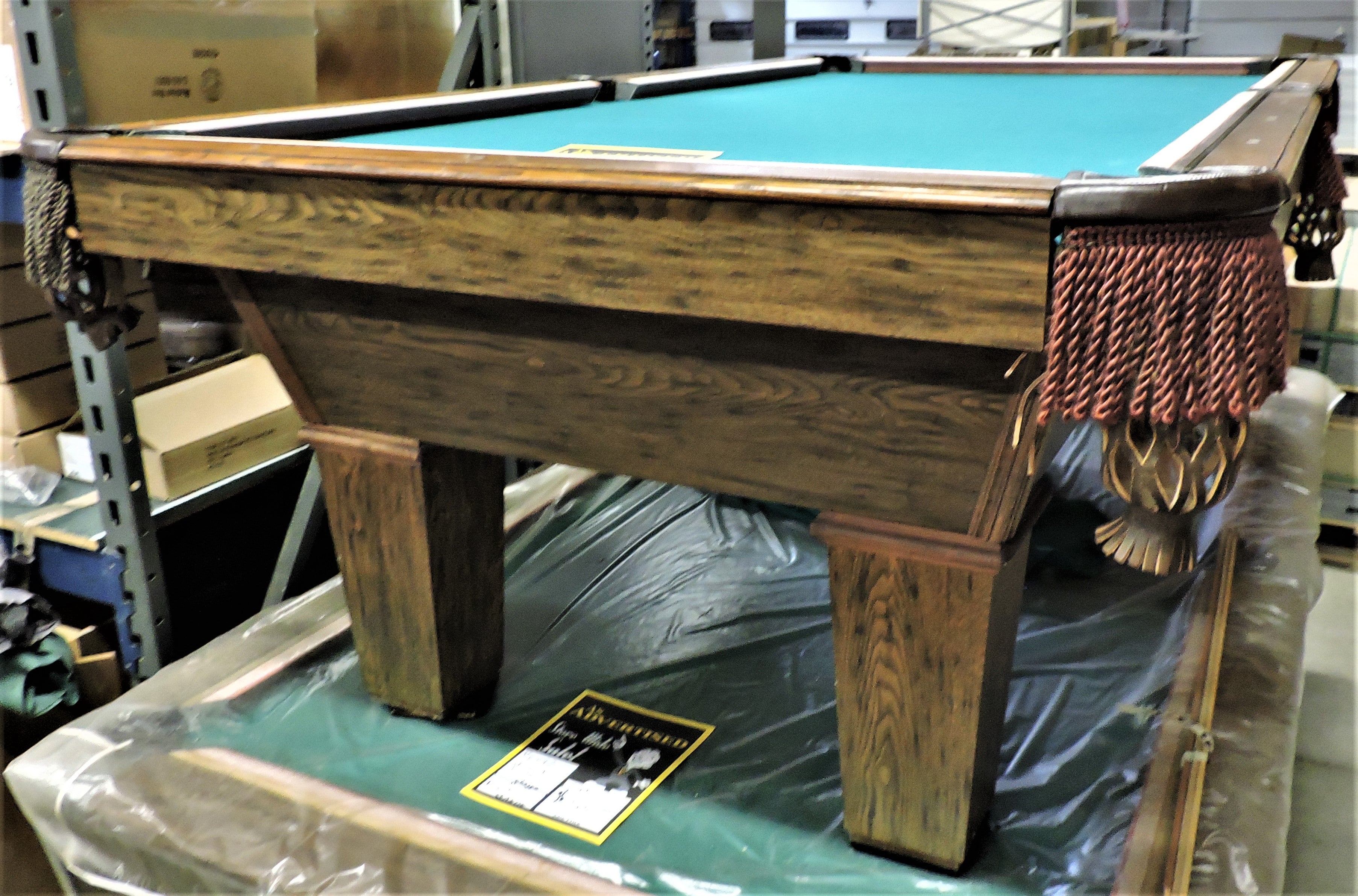 1" x 4' x 8' Pool Table