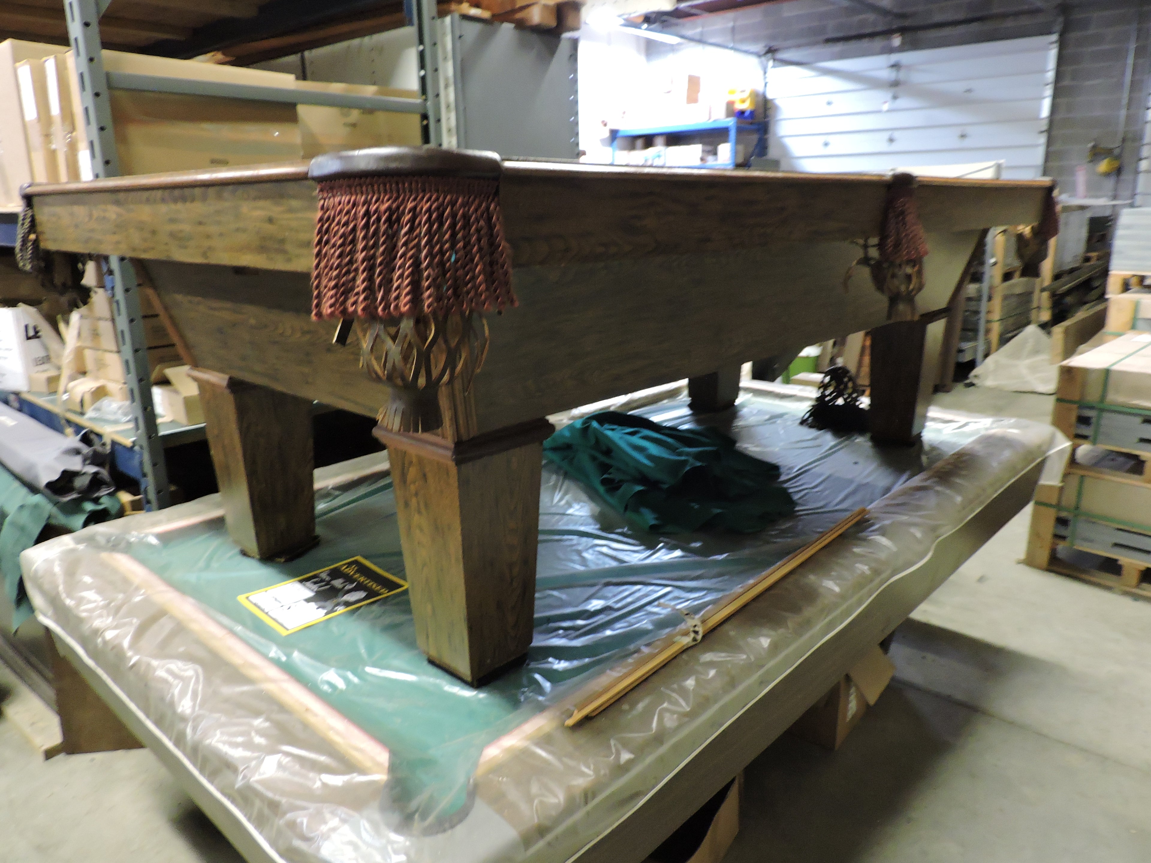 1" x 4' x 8' Pool Table