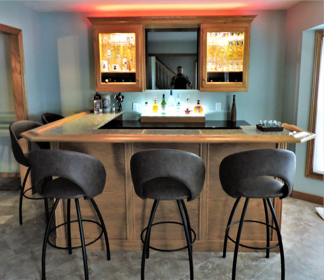 Oak and Granite Bar