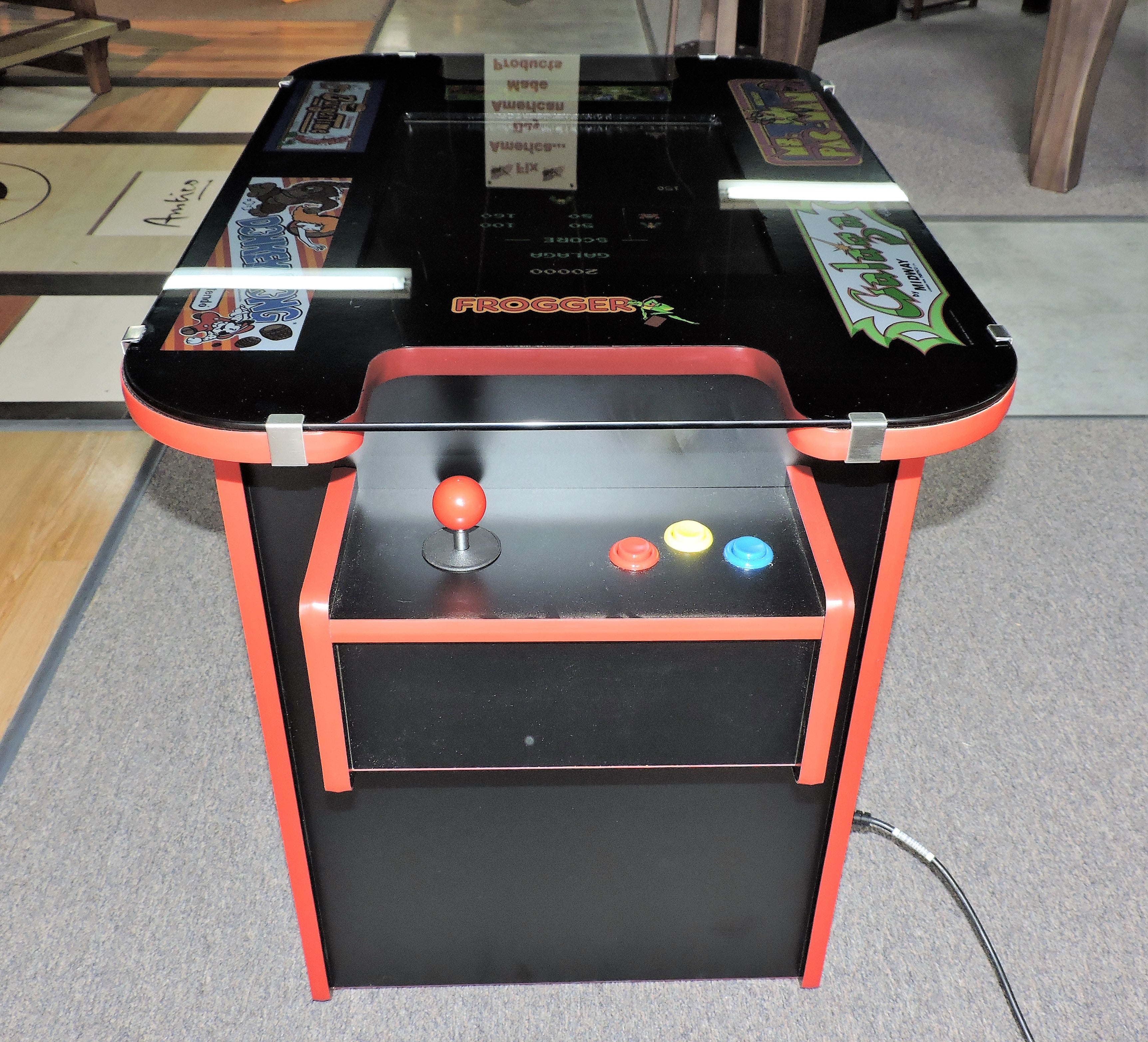 Last Pacman Cocktail Table Video Arcade Game - Showroom model AS-IS