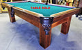 Our TCNAZ solid walnut  "Cooper" billiard table.
