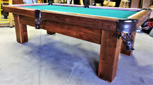 Our TCNAZ solid walnut  "Cooper" billiard table.