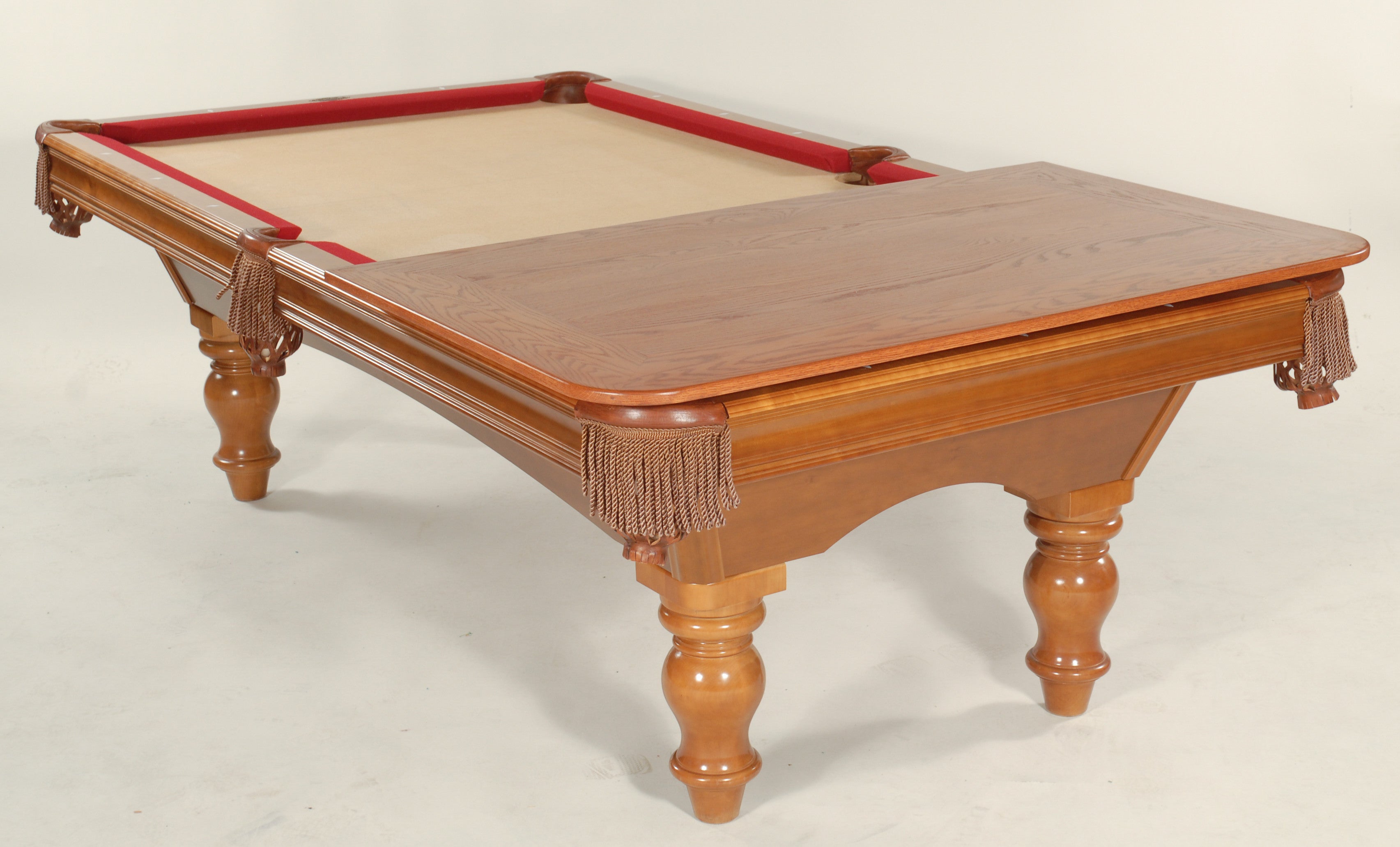 Hard Wood and Veneer Pool Table Dining Tops