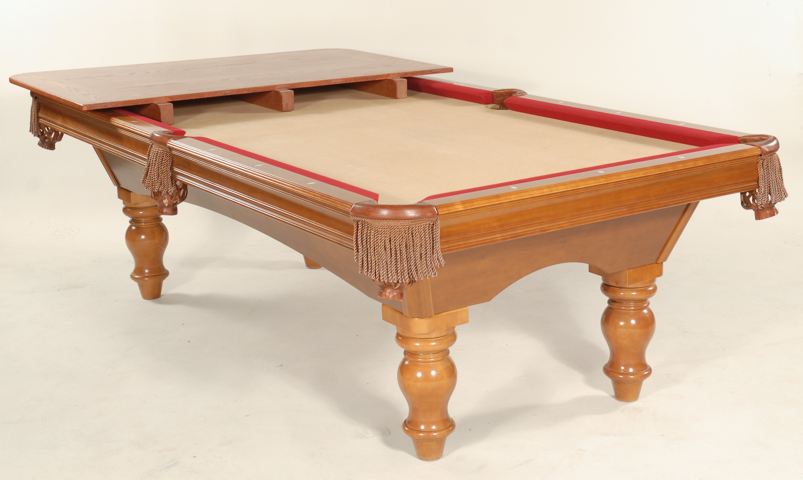 Hard Wood and Veneer Pool Table Dining Tops