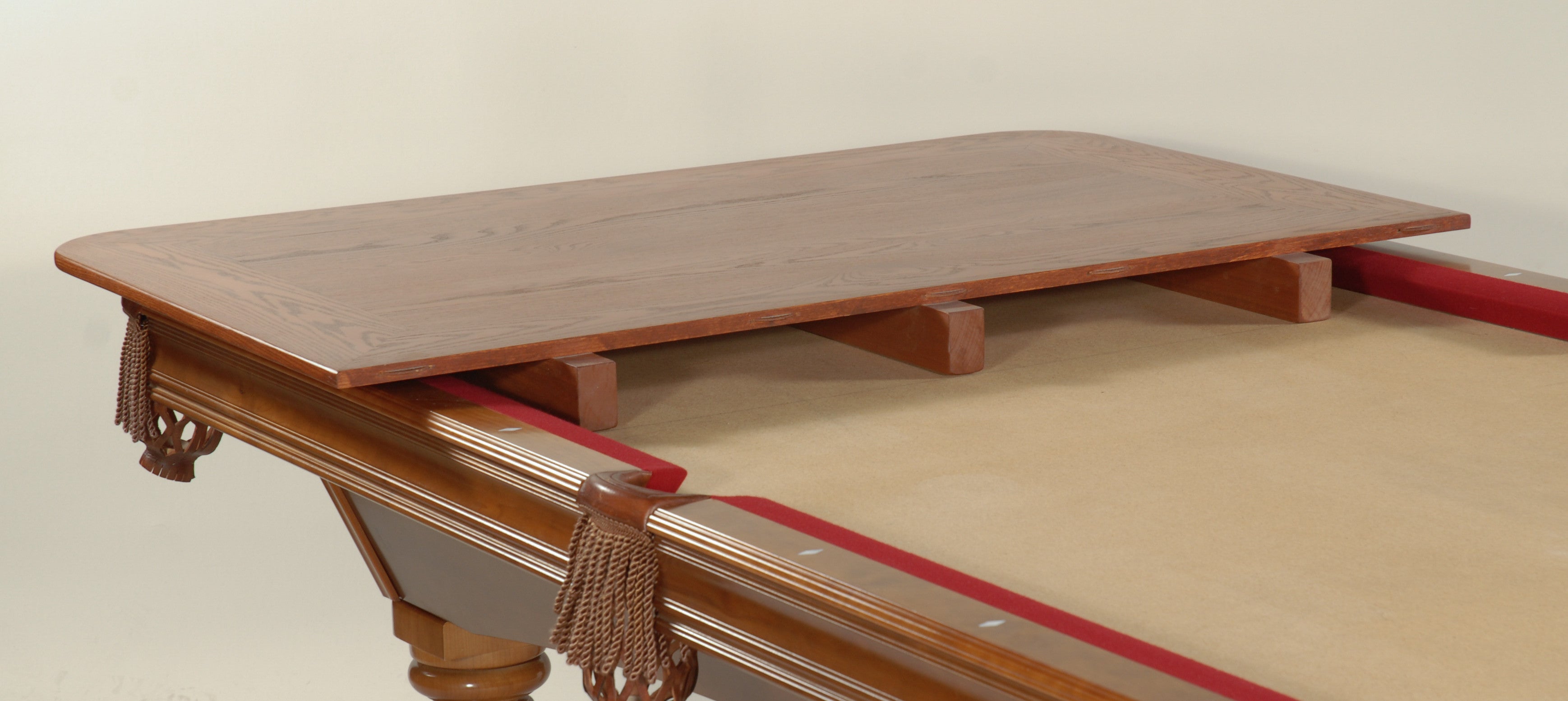 Hard Wood and Veneer Pool Table Dining Tops