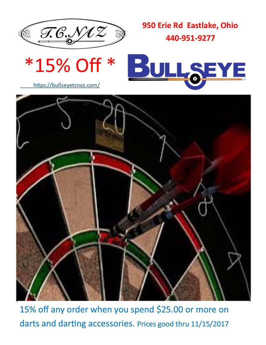 Dart special for 15% off