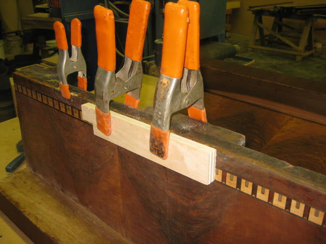 Antique table refurbishing
