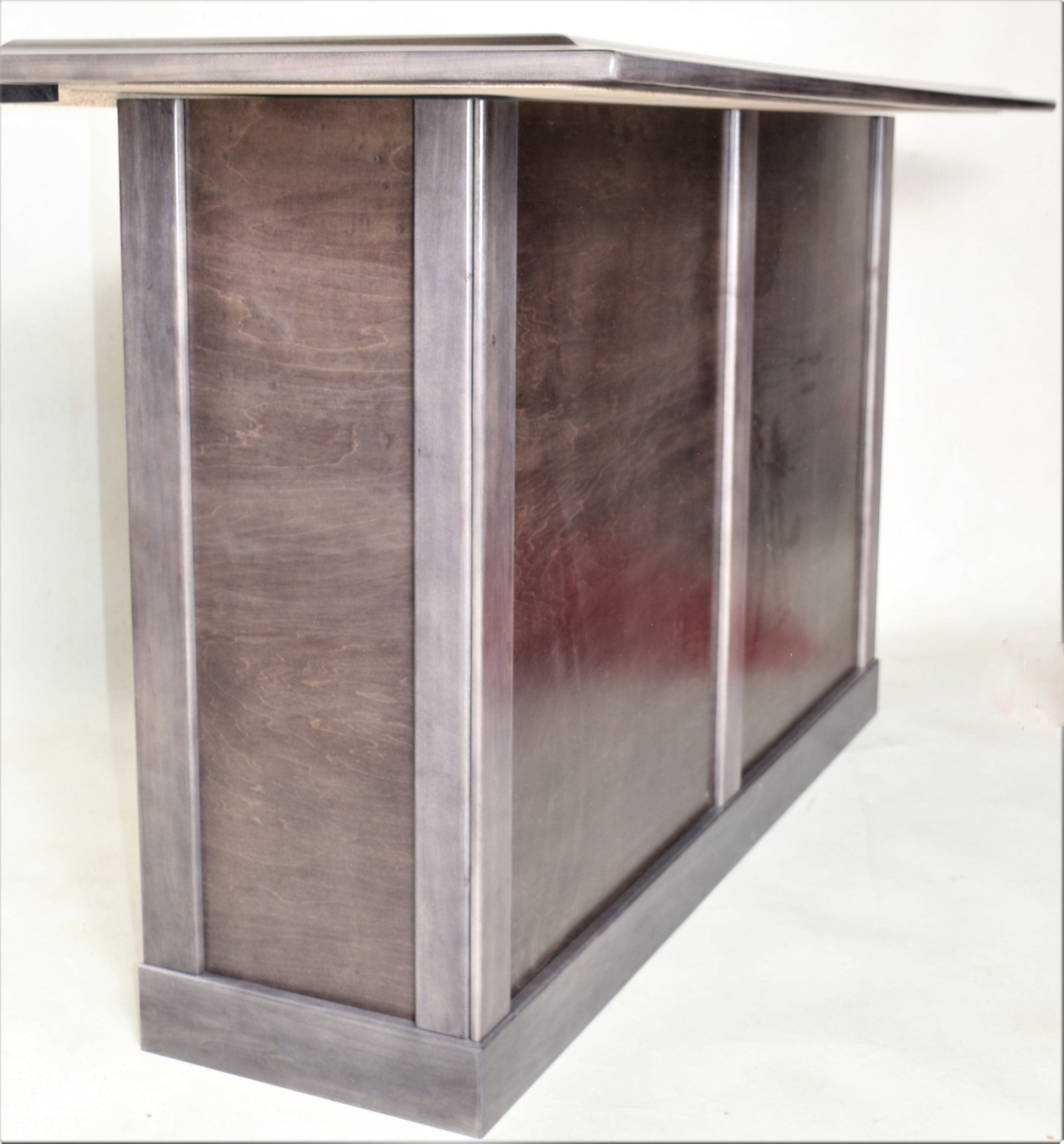 6' Home Bar w/ our own TCNAZ Grey stain. (Showroom model)