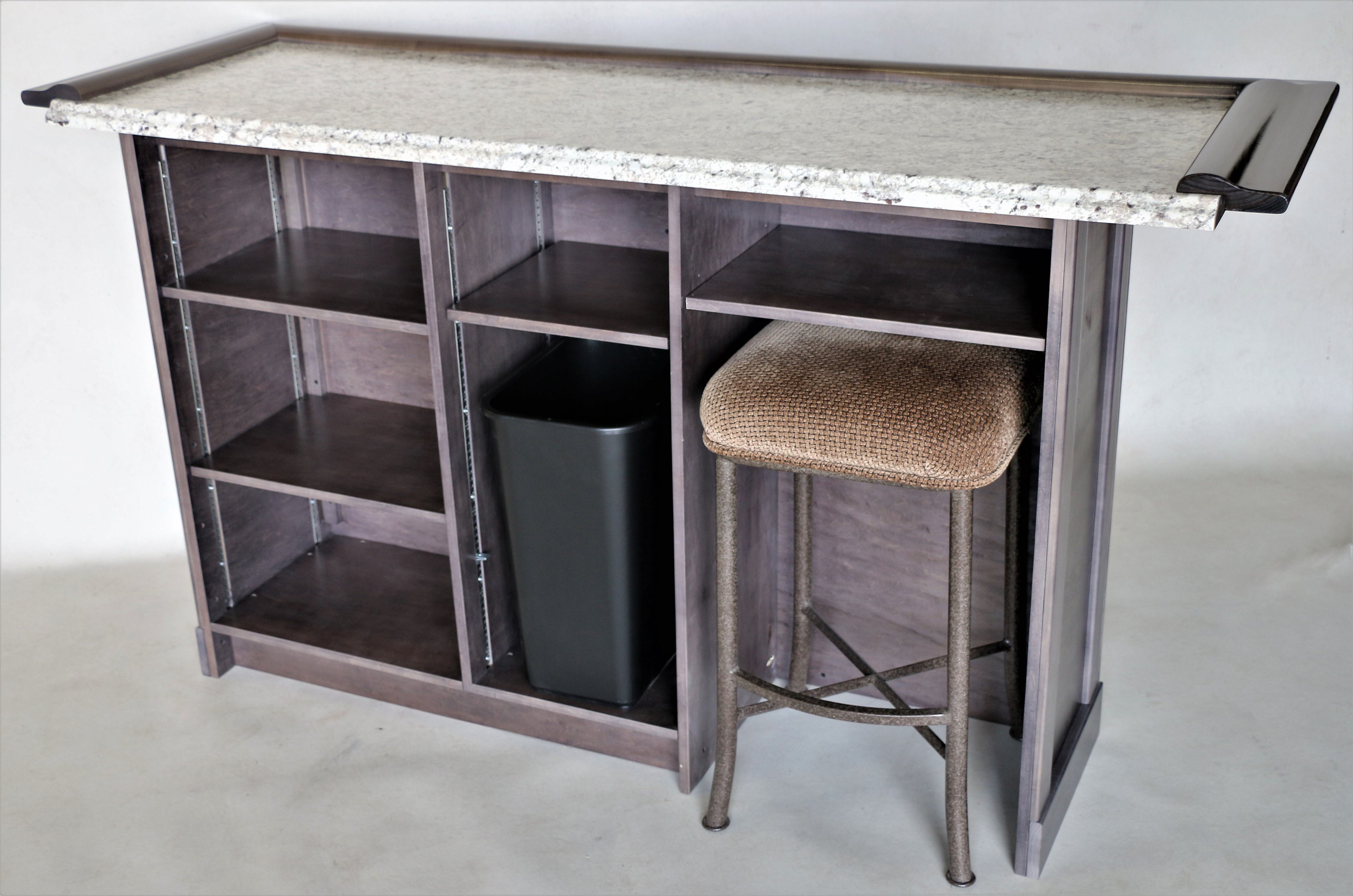6' Home Bar w/ our own TCNAZ Grey stain. (Showroom model)