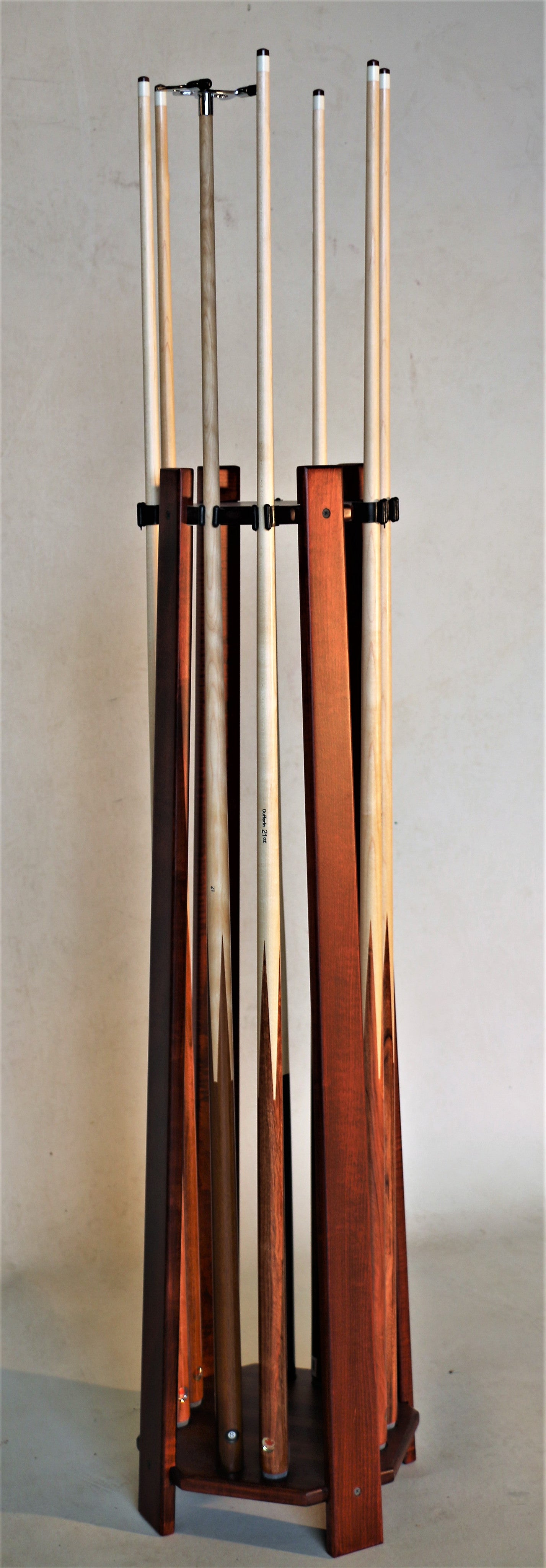 traditional floor Pool cue rack
