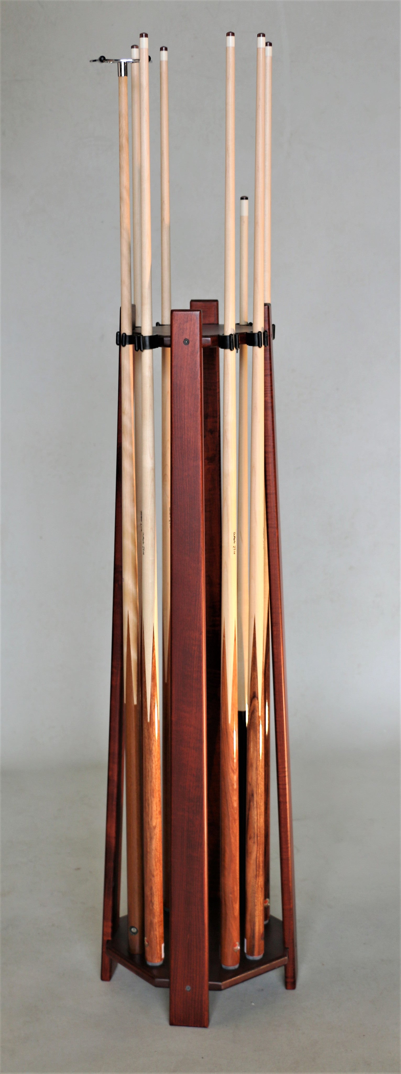 traditional floor Pool cue rack
