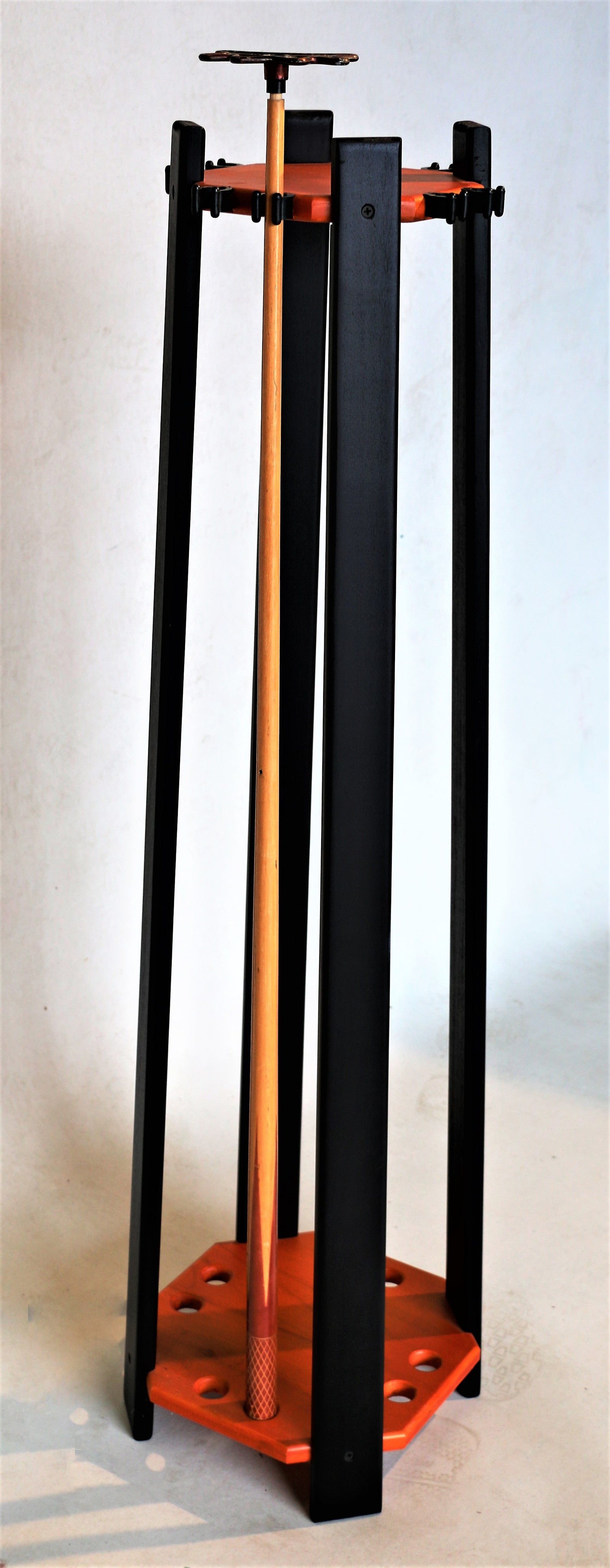 traditional floor Pool cue rack