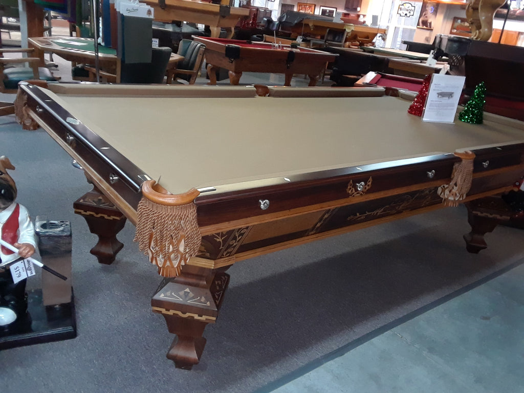 1880's Brilliant Novelty Antique Pool Table in Rosewood