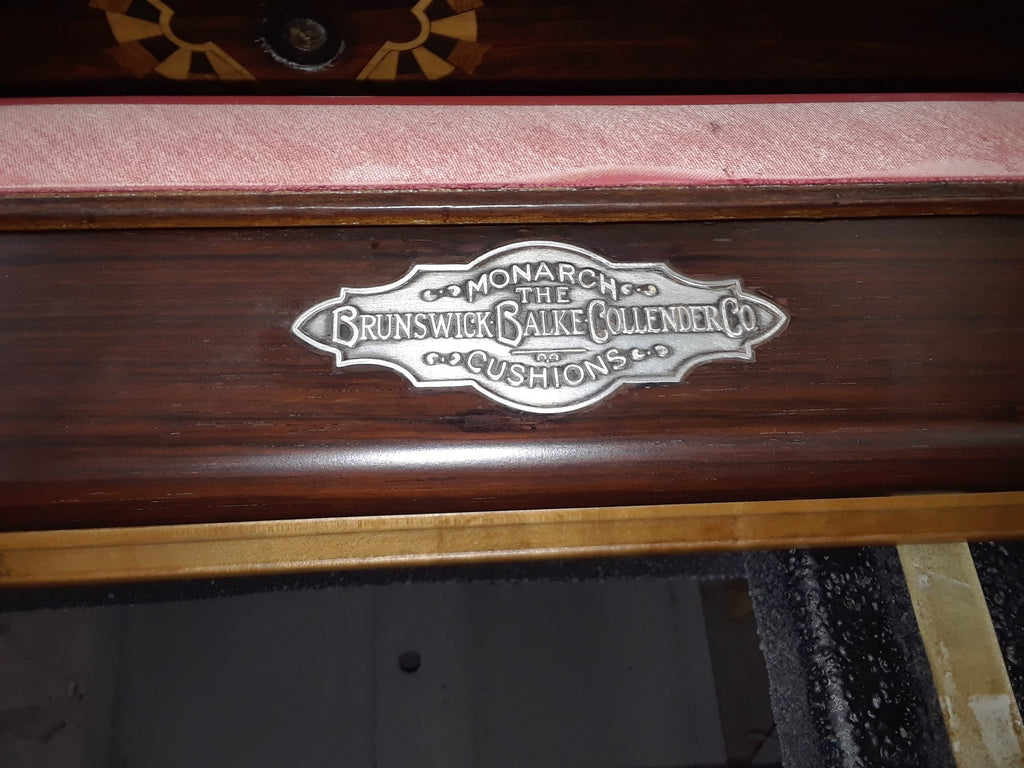 1880's Brilliant Novelty Antique Pool Table in Rosewood