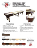 Grand Deluxe Sport Shuffleboard Table