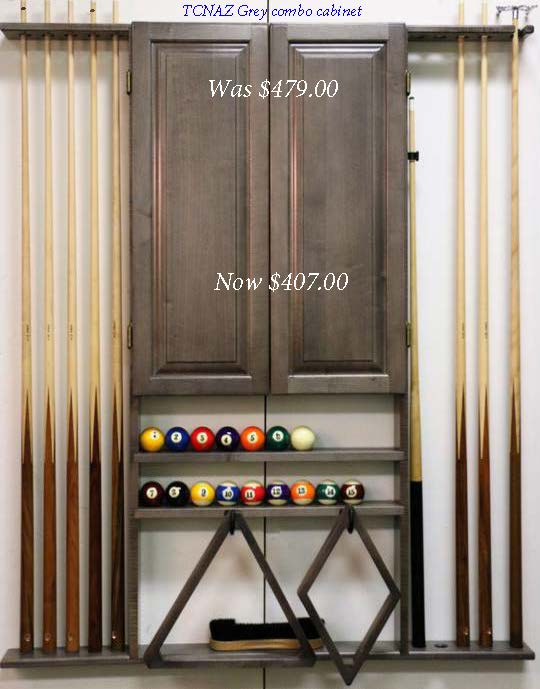 15% off all of our TCNAZ custom dart and billiard cabinets.