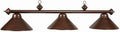 Billiard table lights-LTHR BRN