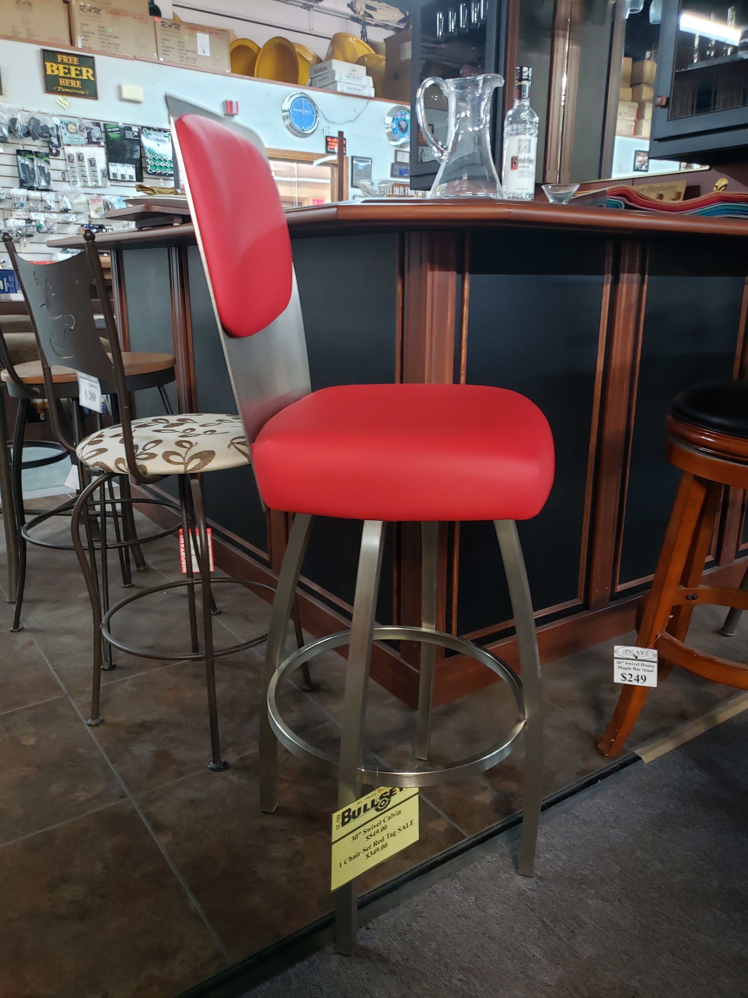 1 Remaining! - 30" Calvin Swivel Bar Stool