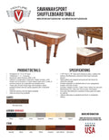 Savannah Sport Shuffleboard Table